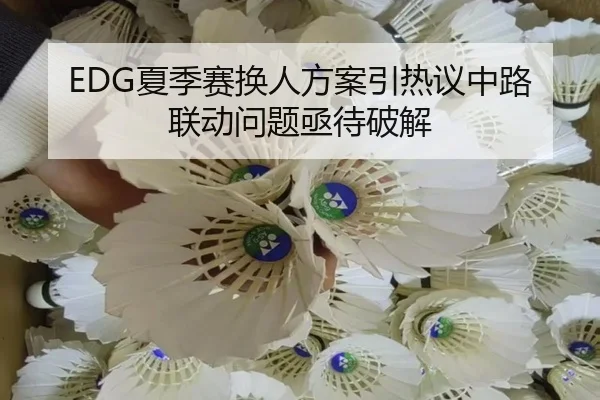 EDG夏季赛换人方案引热议中路联动问题亟待破解